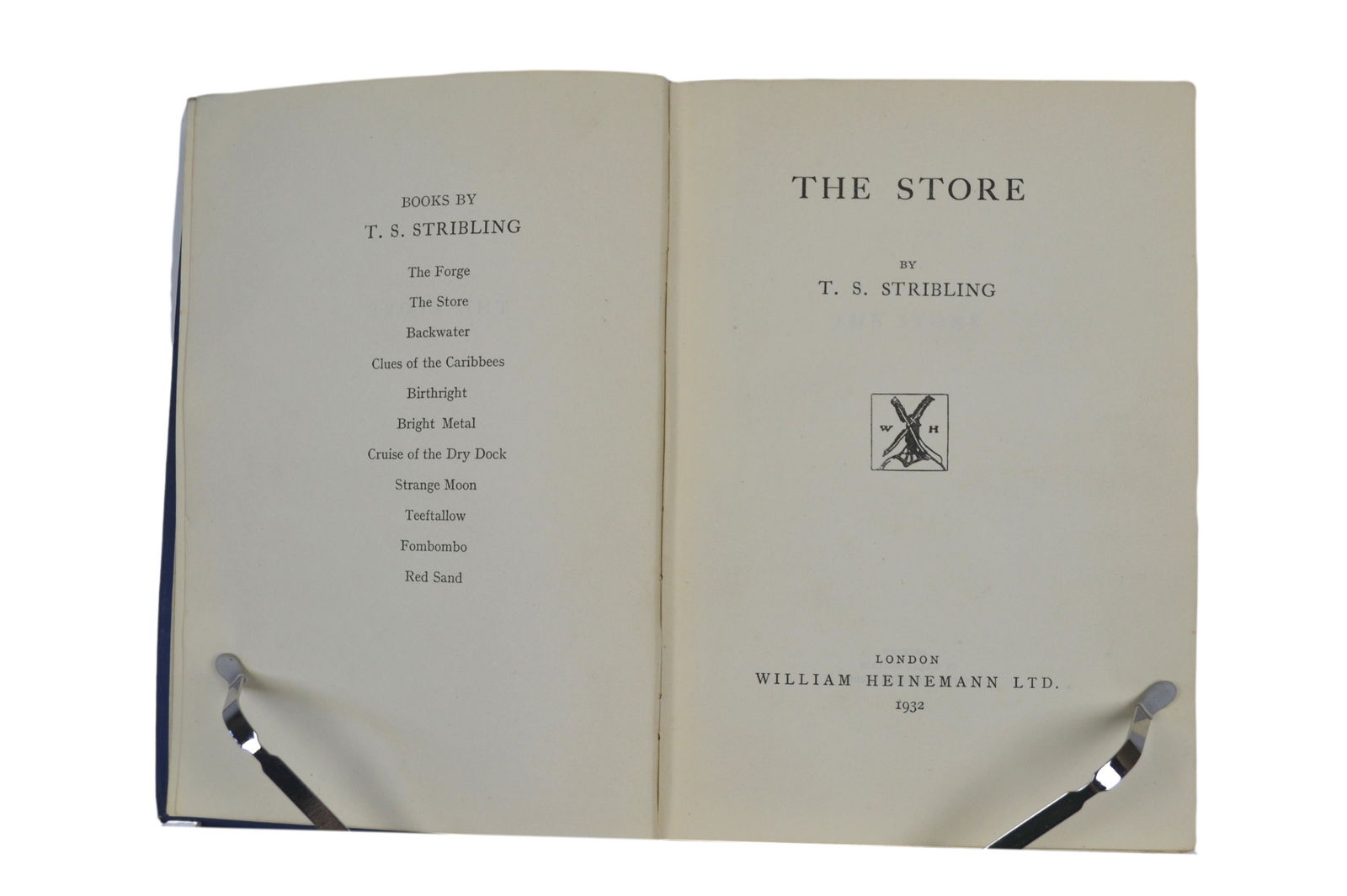 Pub. 1931, First Edition, Scarce, "The Store" by T.S. (Thomas Sigmund) Stribling, Hardcover Book. (1 of 5)