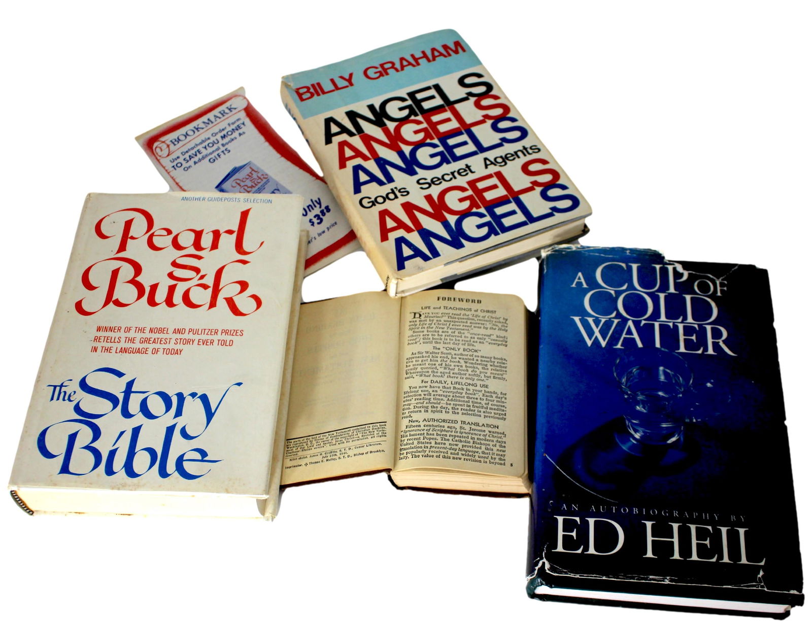 Pub. 1997, Inscribed by Author, "A Cup of Cold Water" by Ed Heil, Hardcover Book. (2) Pub. 1971, (1 of 3)