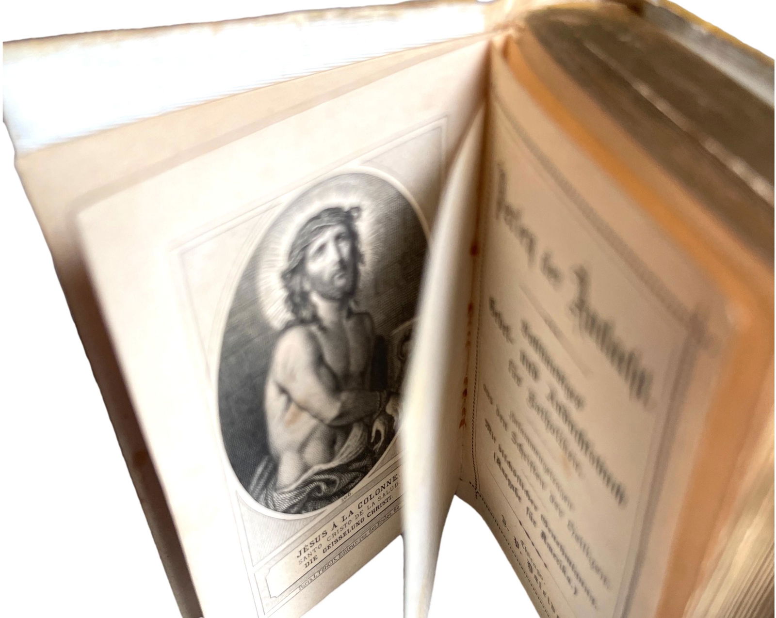 Pub. 1890, "Perlen der Andacht" Celluloid Miniture Bible (1 of 8)