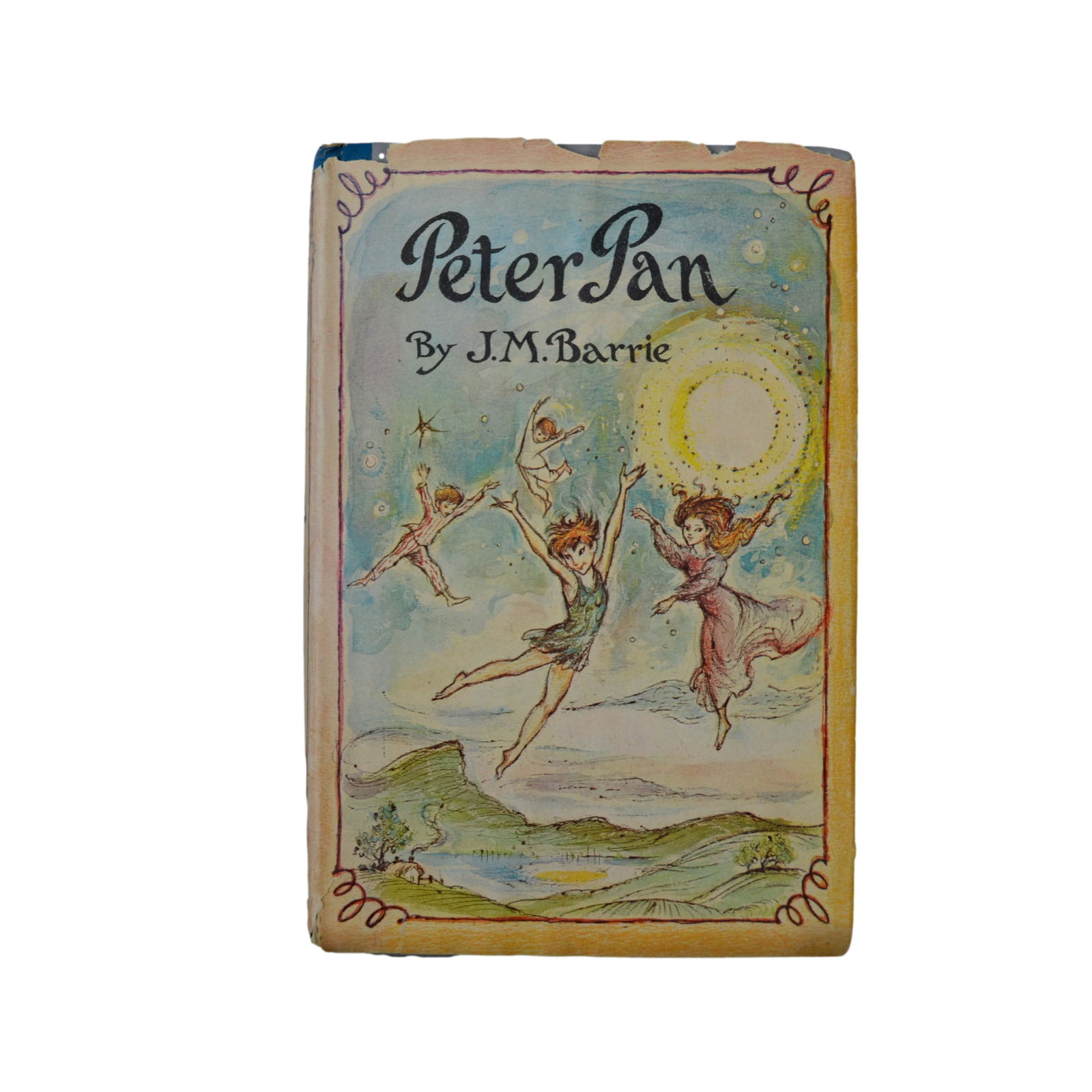 Pub. 1949, Illustrated "Peter Pan" by J.M. Barrie, Hardcover Book. (1 of 6)