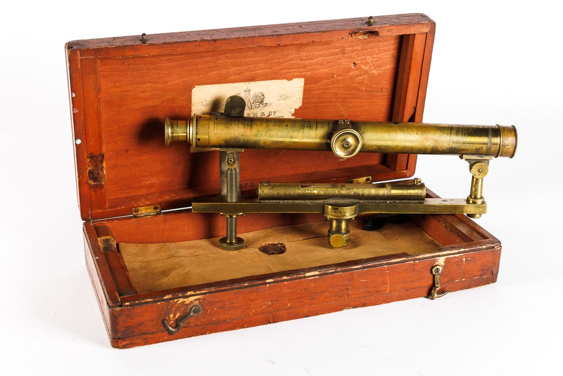 BRASS MICROSCOPE BY GARDNER & CO. (1 of 8)