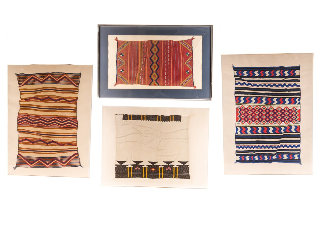 FOUR SIGNED AND NUMBERED LITHOGRAPHS OF FIRST NATION TEXTILES BY JACK SILVERMAN. (1 of 20)
