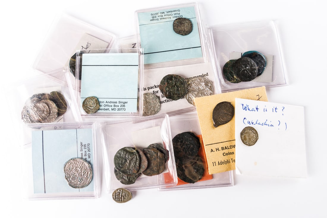 WORLD COINS AND CURRENCY: GROUP OF MEDIEVAL COINS. (1 of 10)