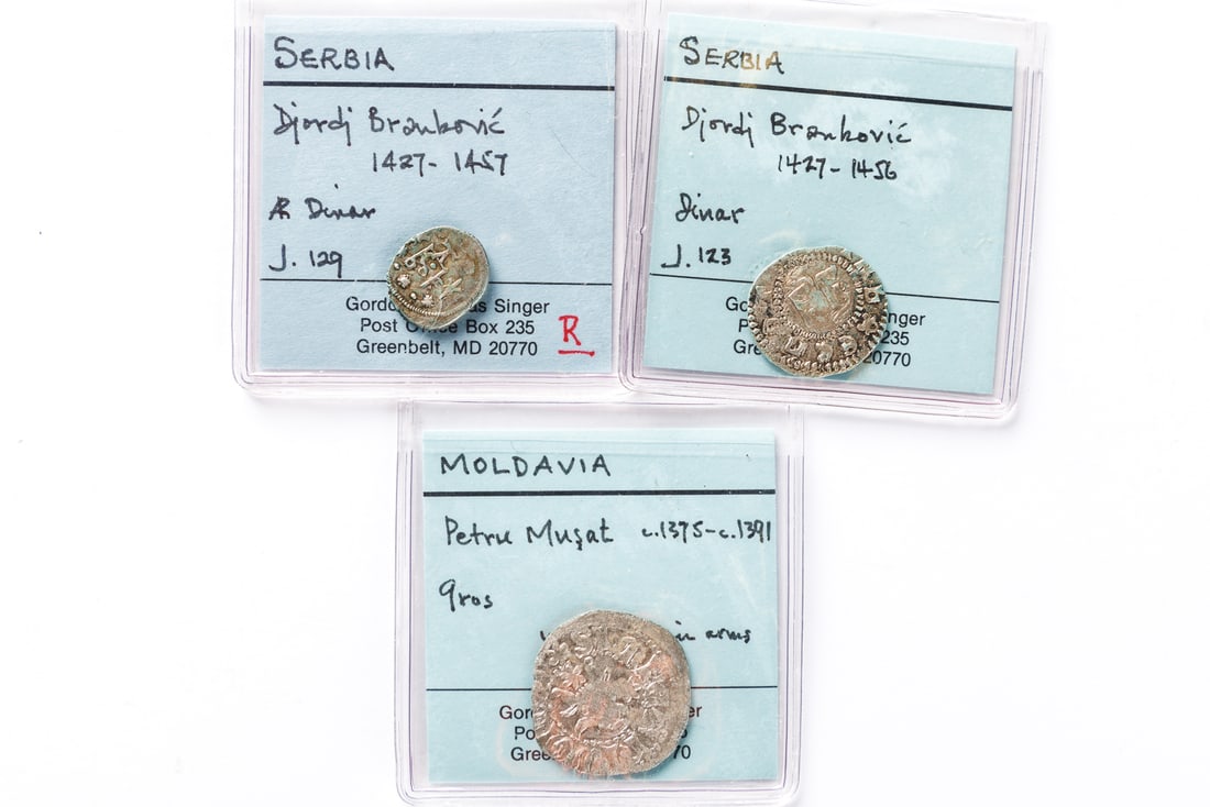 WORLD COINS AND CURRENCY: GROUP OF MEDIEVAL COINS. (1 of 12)