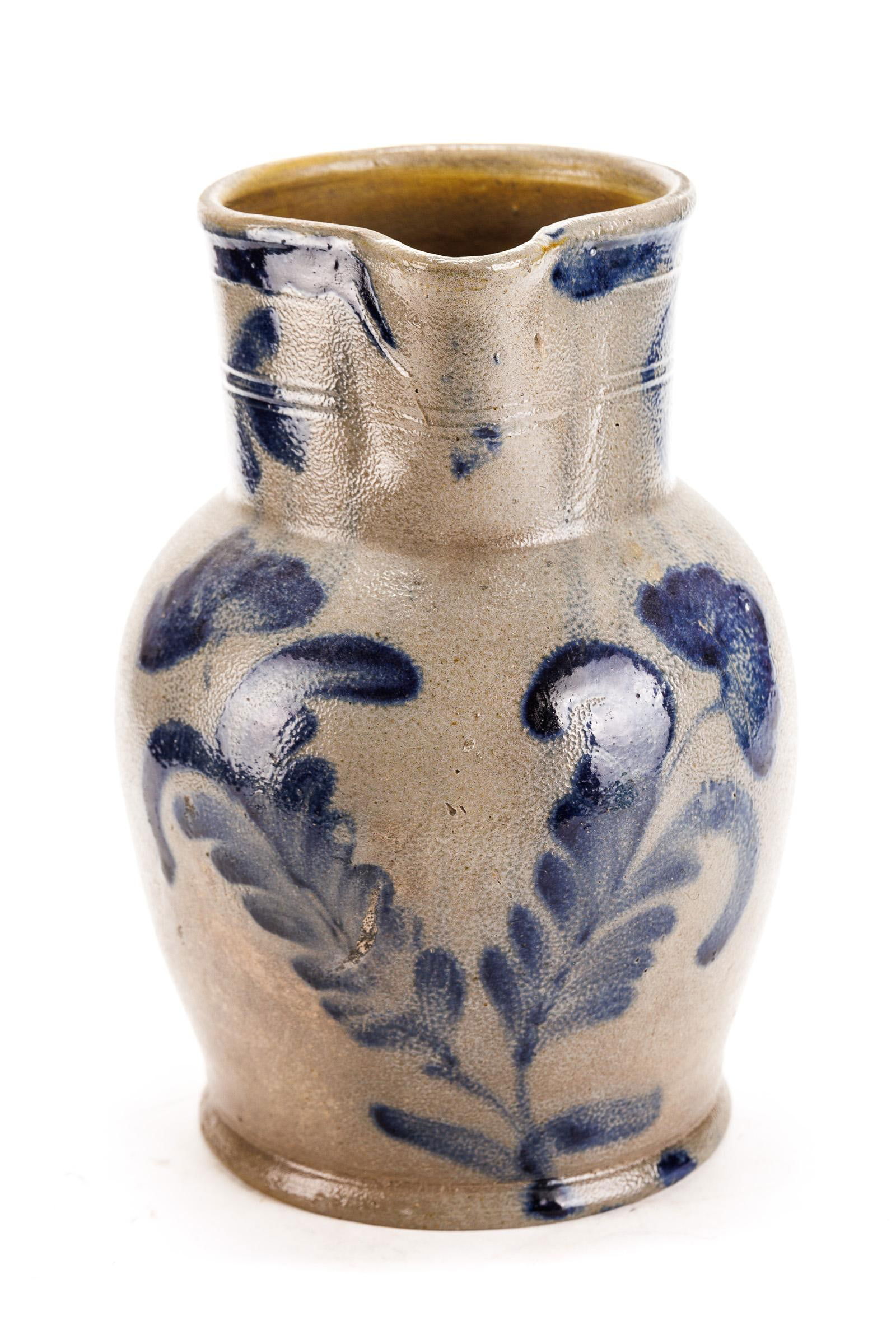 DECORATED STONEWARE PITCHER. (1 of 7)