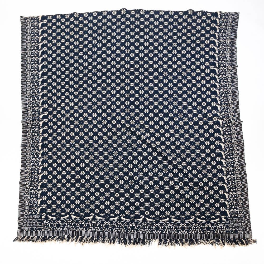 OHIO JACQUARD COVERLET. (1 of 7)