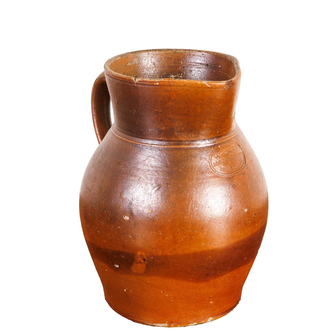 CROLIUS EARLY STONEWARE JUG. (1 of 7)