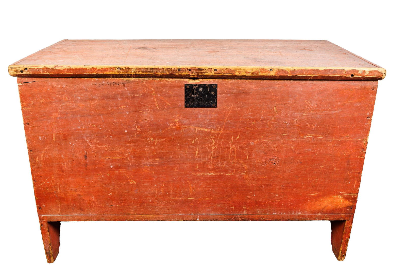 PAINTED BLANKET CHEST. (1 of 14)