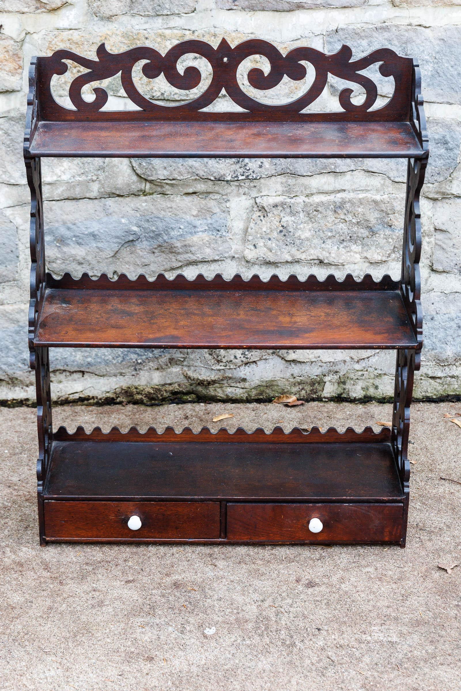 FRETWORK HANGING SHELF. (1 of 8)