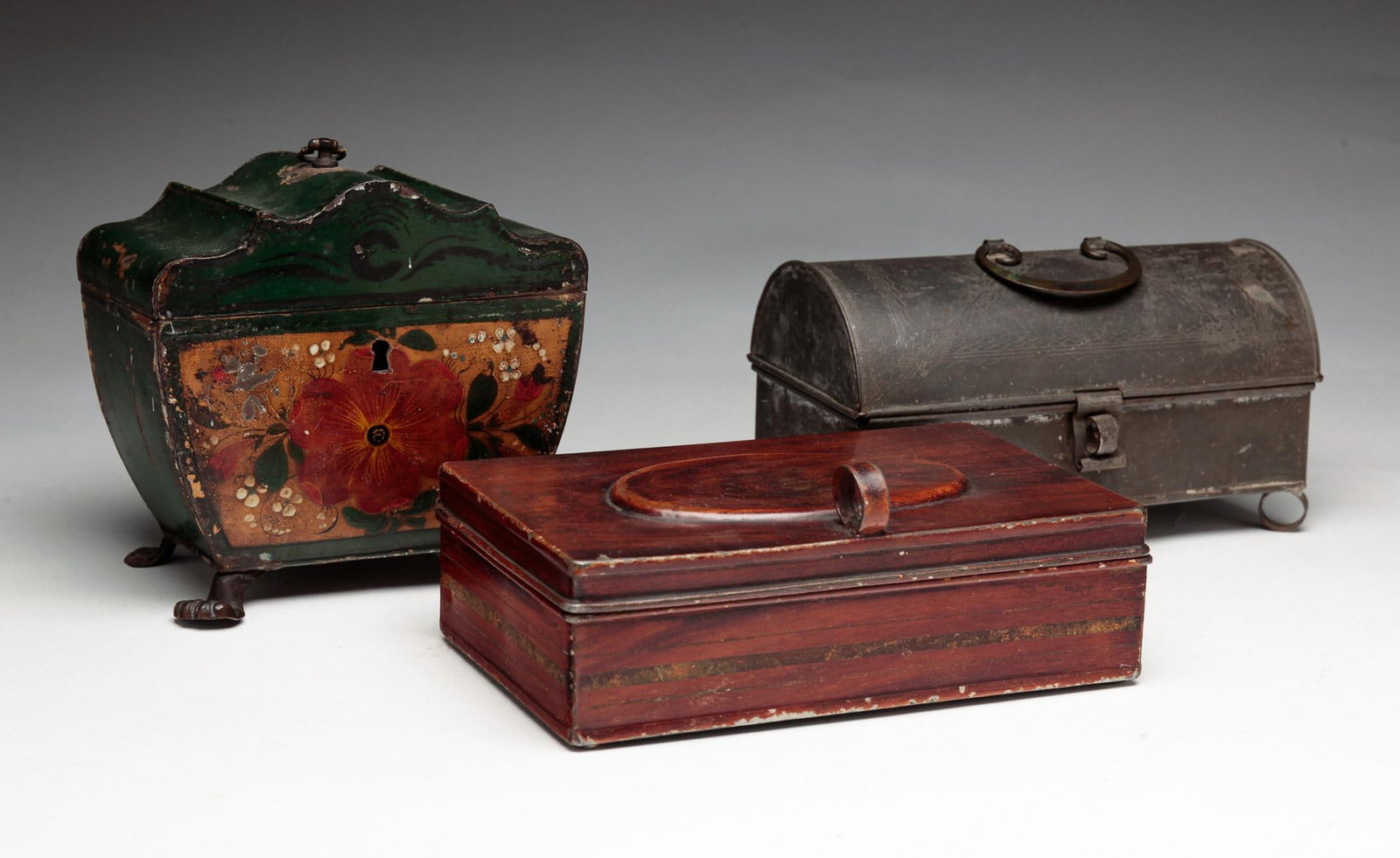 THREE PIECES OF TIN. (1 of 6)