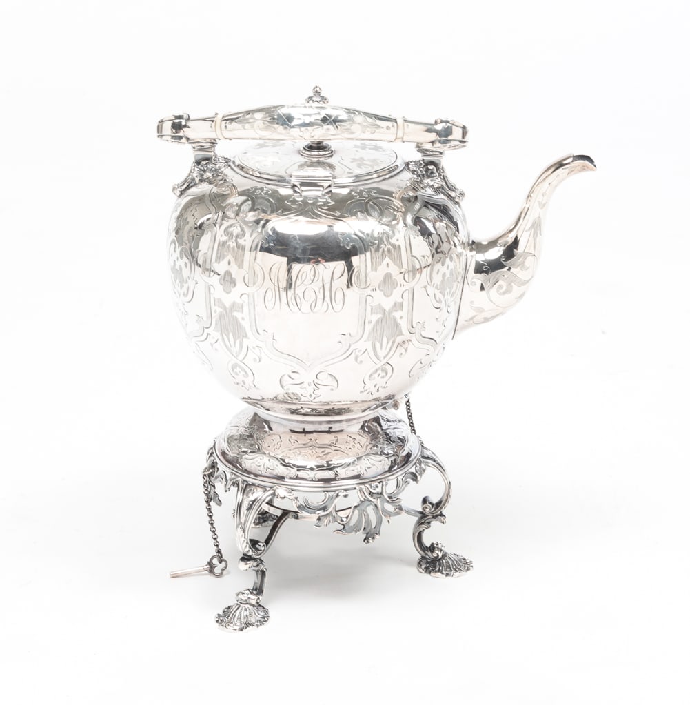 RICHARD HENNELL LONDON STERLING HOT WATER KETTLE. (1 of 7)