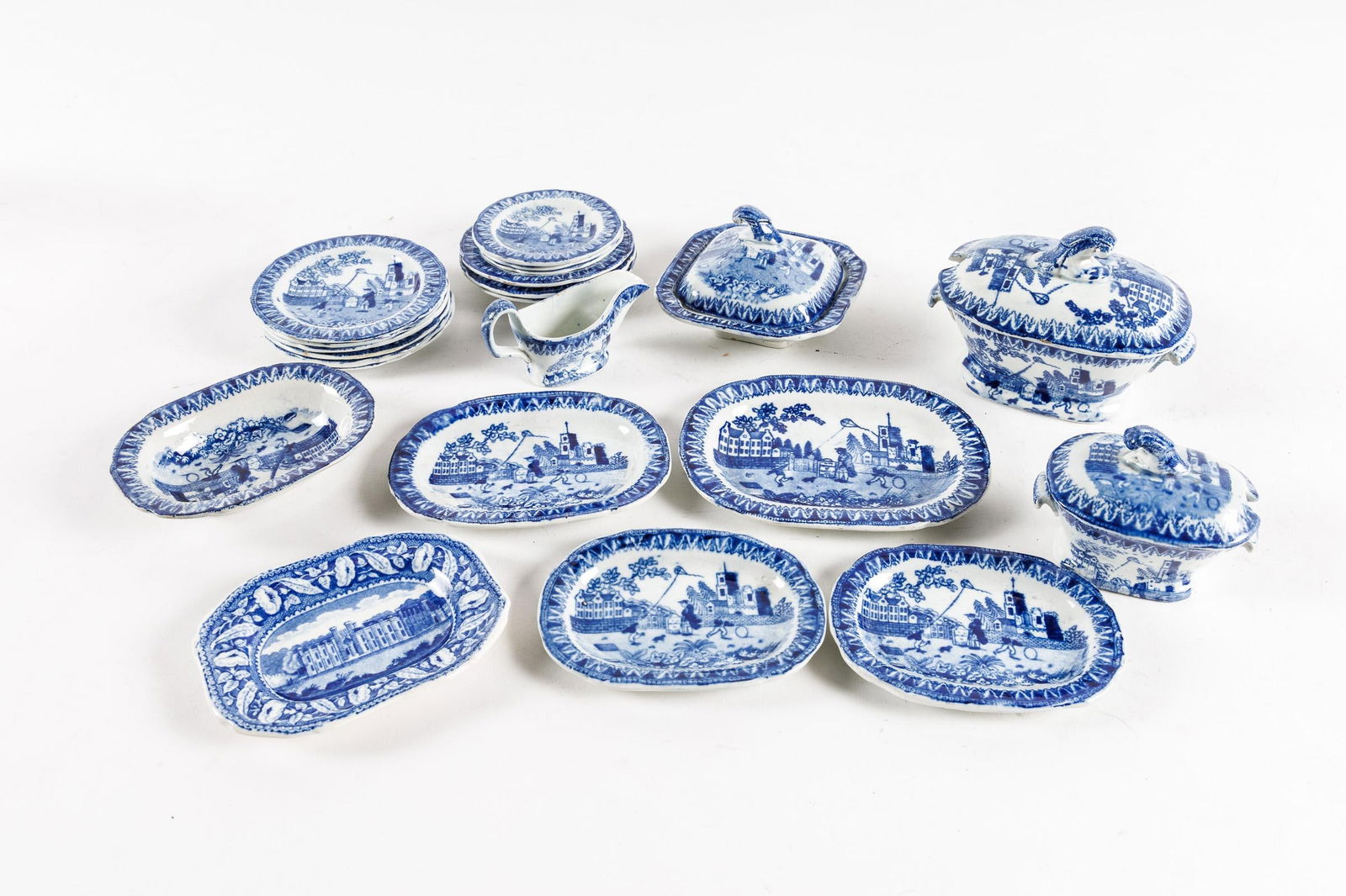 HACKWOOD DOLL-SIZE DISHES. (1 of 20)