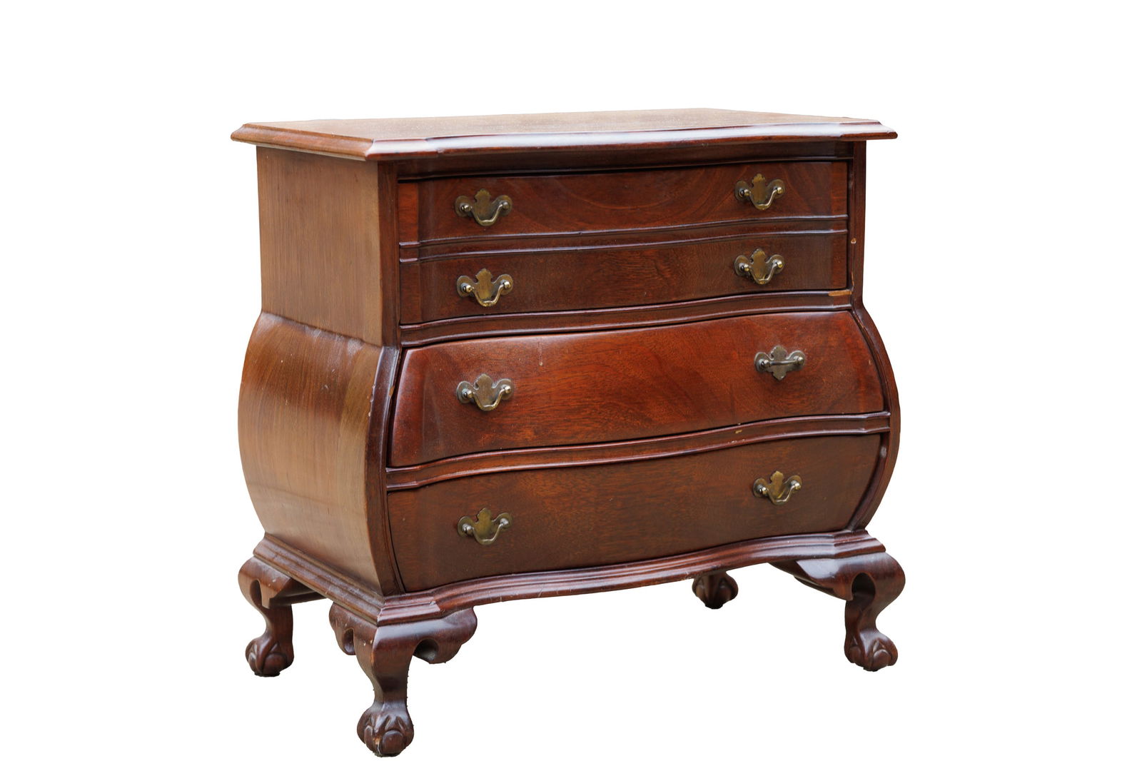 CHILD'S SIZE BOMBE CHEST. (1 of 9)