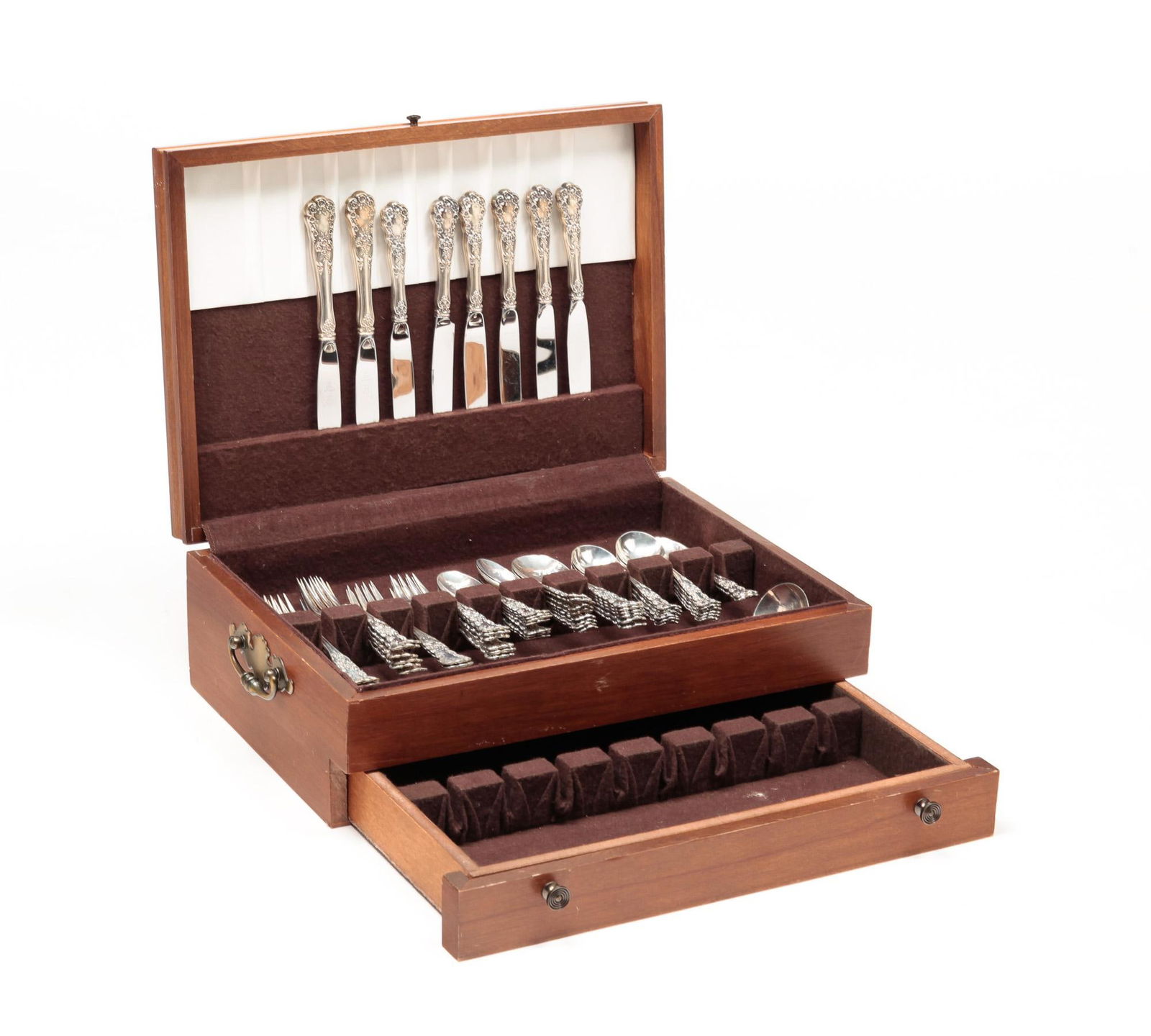 ASSEMBLED SET OF GORHAM "BUTTERCUP" STERLING FLATWARE. (1 of 4)