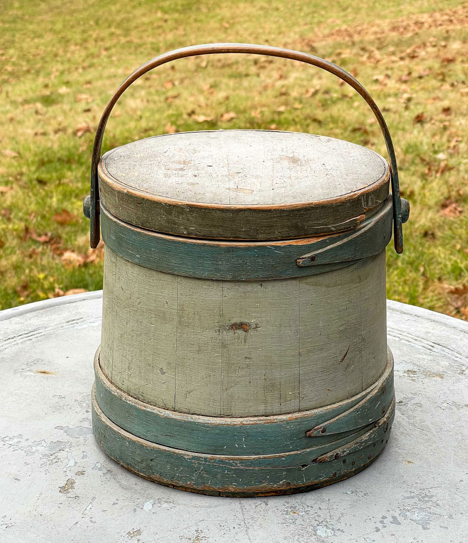 PAINTED FIRKIN. (1 of 4)