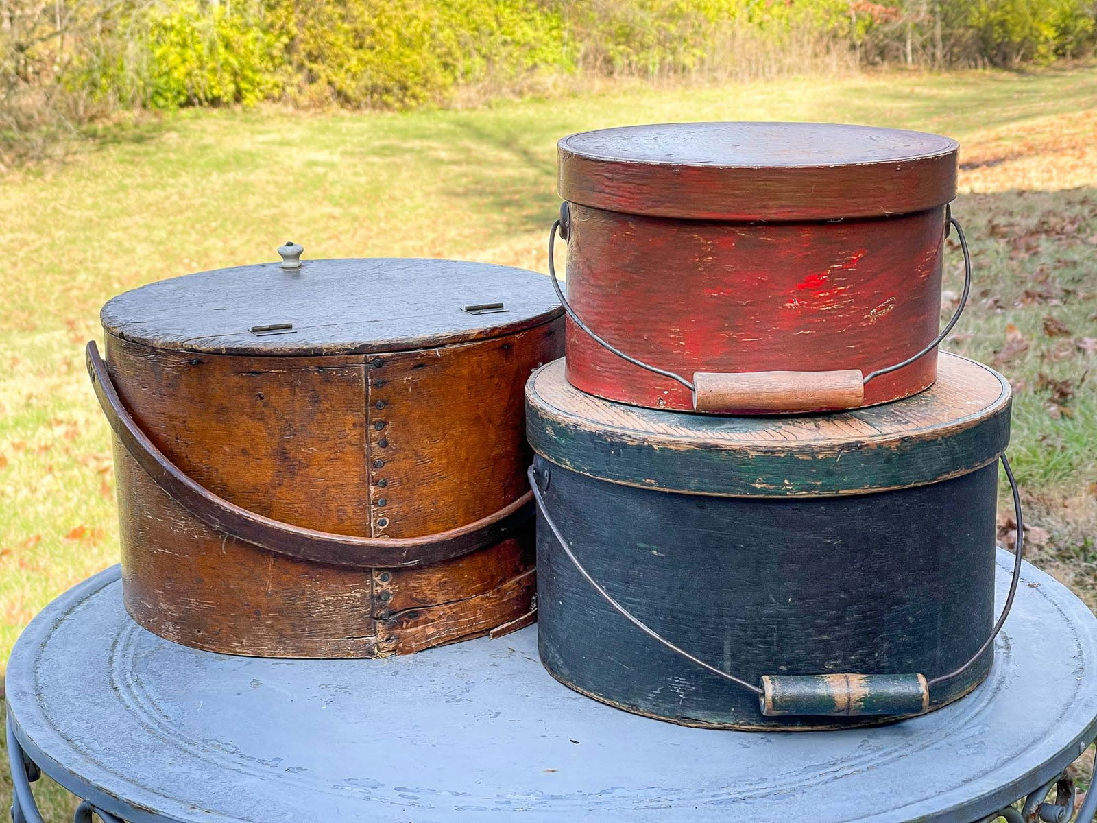 THREE BENTWOOD CARRIERS. (1 of 7)