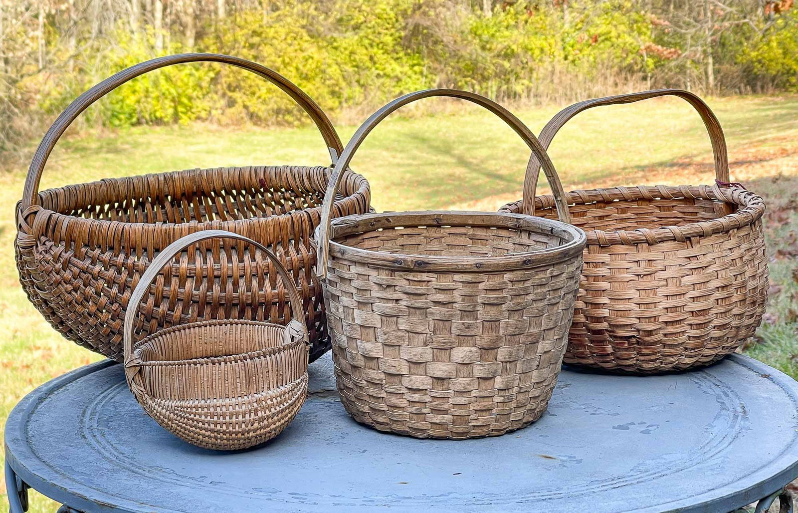 FOUR HANDLED BASKETS. (1 of 5)