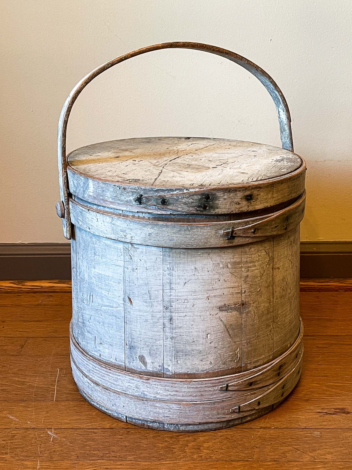 PAINTED FIRKIN. (1 of 4)