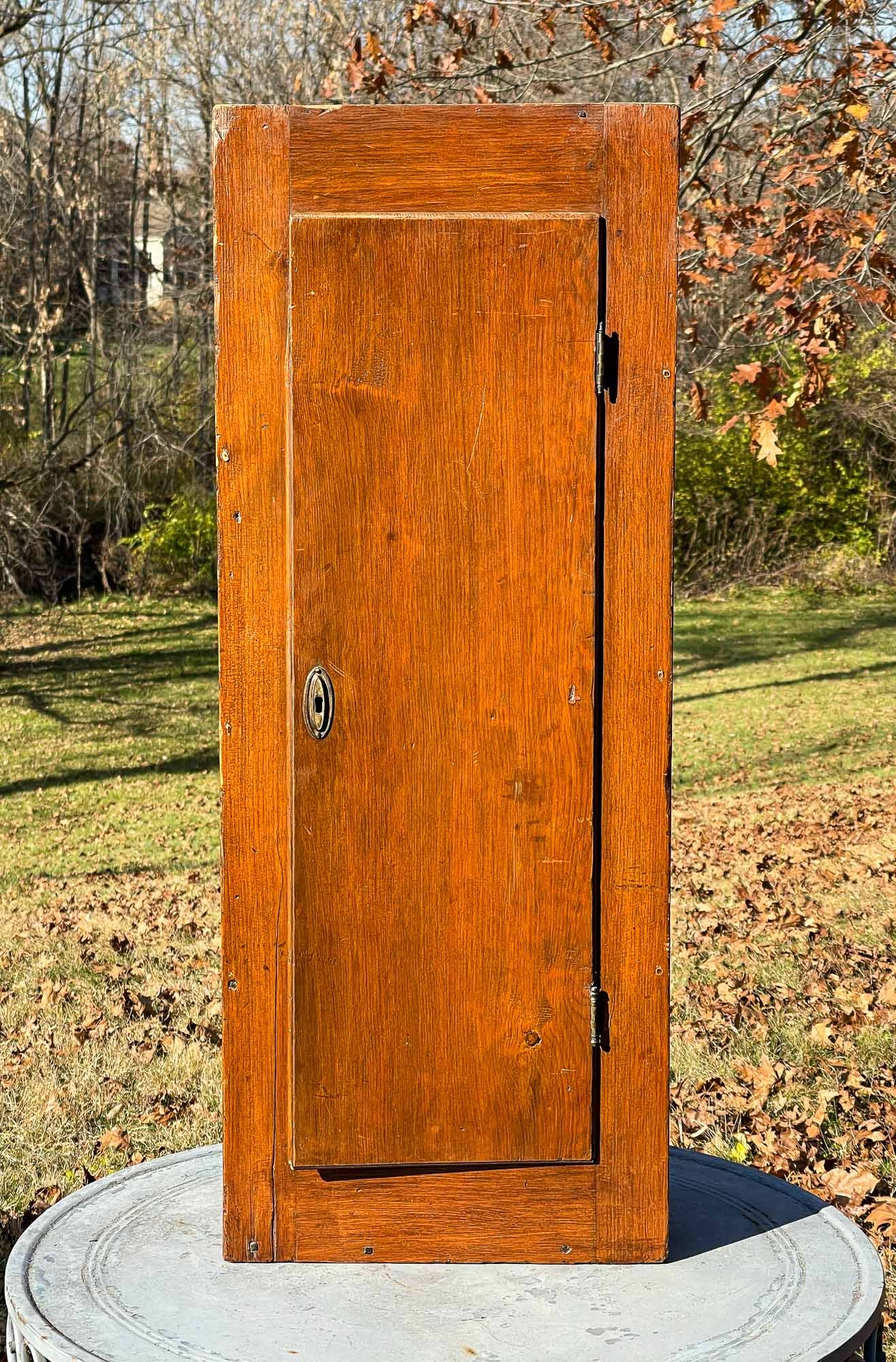 SMALL ONE DOOR CABINET. (1 of 4)