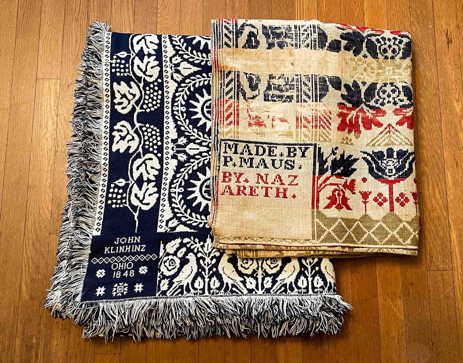 Two Summer Winter Coverlets. Auction