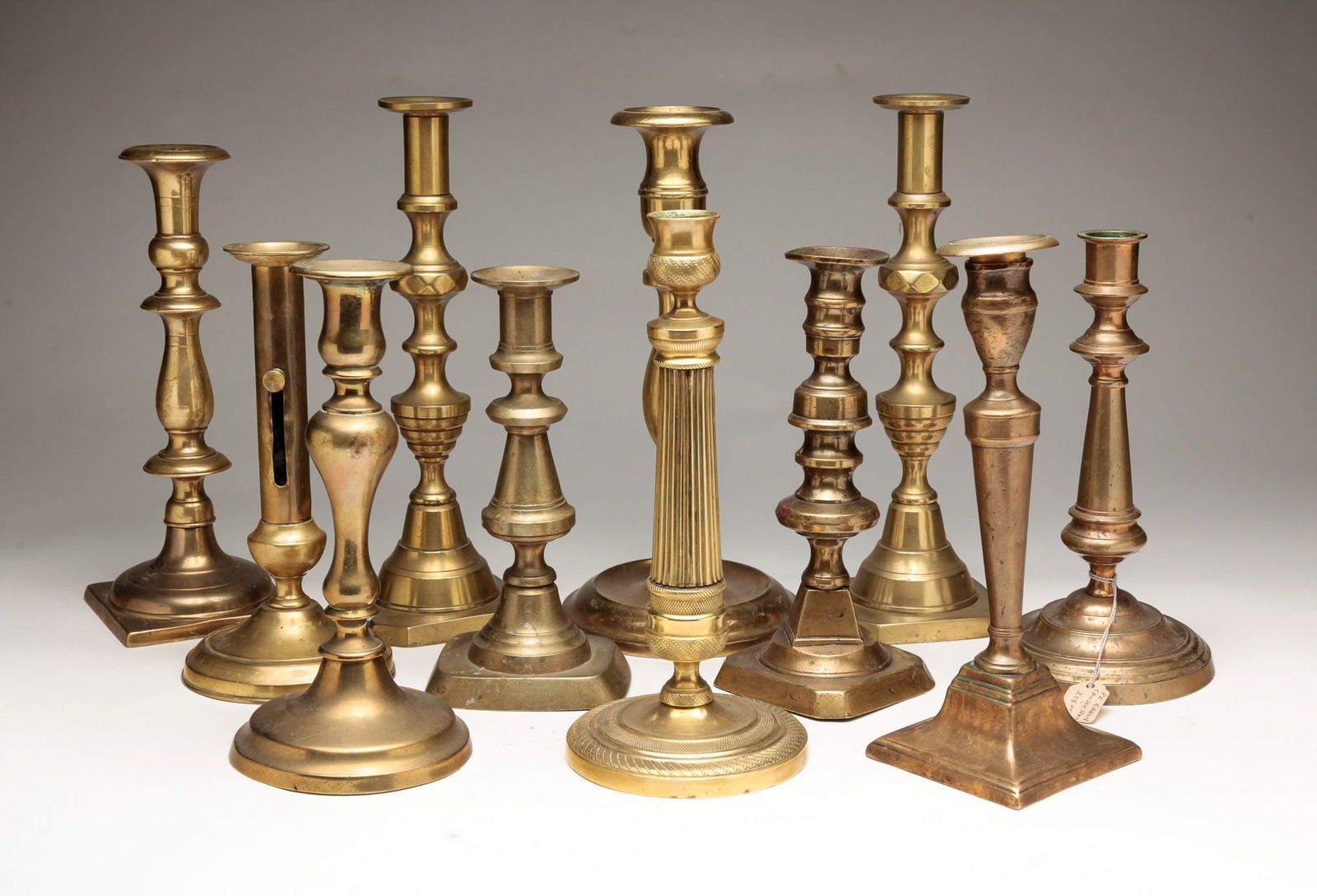 GROUP OF CANDLE STICKS. (1 of 5)