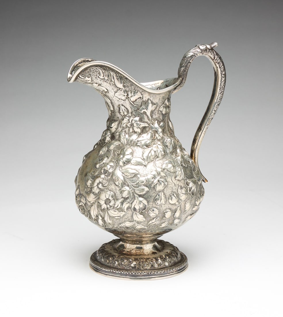 "S. KIRK & SON" SILVER PITCHER. (1 of 7)
