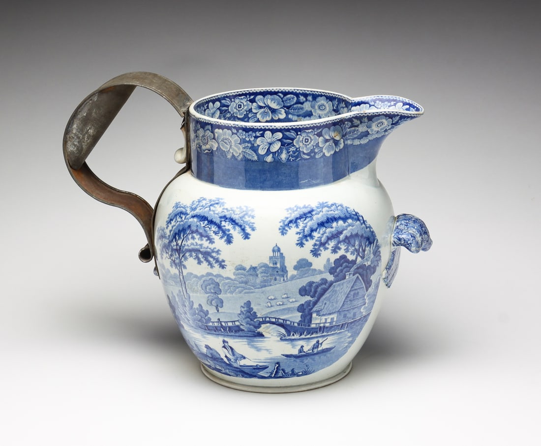 ENGLISH STAFFORDSHIRE PITCHER. (1 of 7)