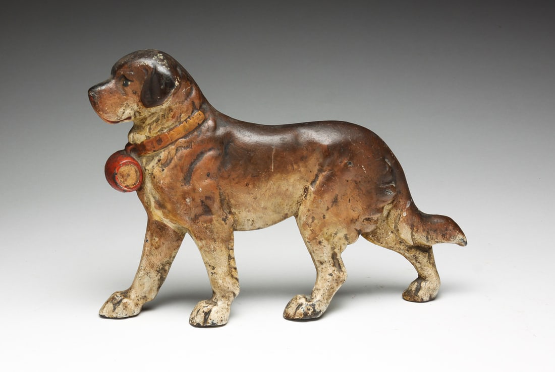 AMERICAN CAST IRON ST. BERNARD DOORSTOP (1 of 4)