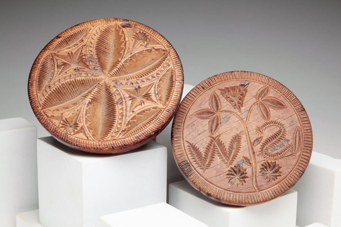 TWO BUTTER PRINTS. (1 of 4)