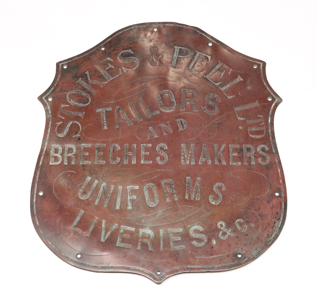 BRONZE TAILOR ADVERTISING SIGN. (1 of 3)