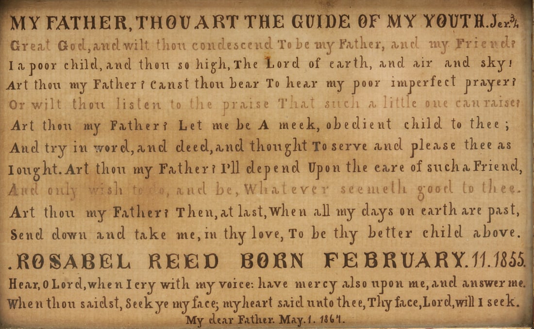 AMERICAN MINIATURE BIRTH RECORD. (1 of 4)