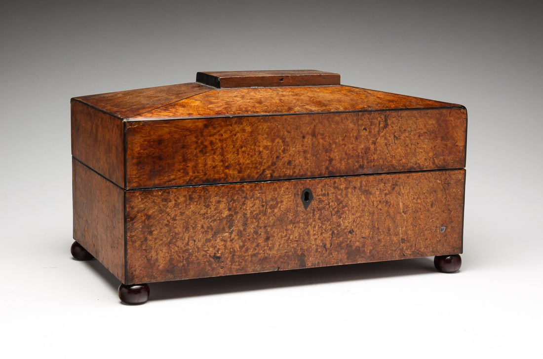 SARCOPHAGUS FORM LOCK BOX. (1 of 6)