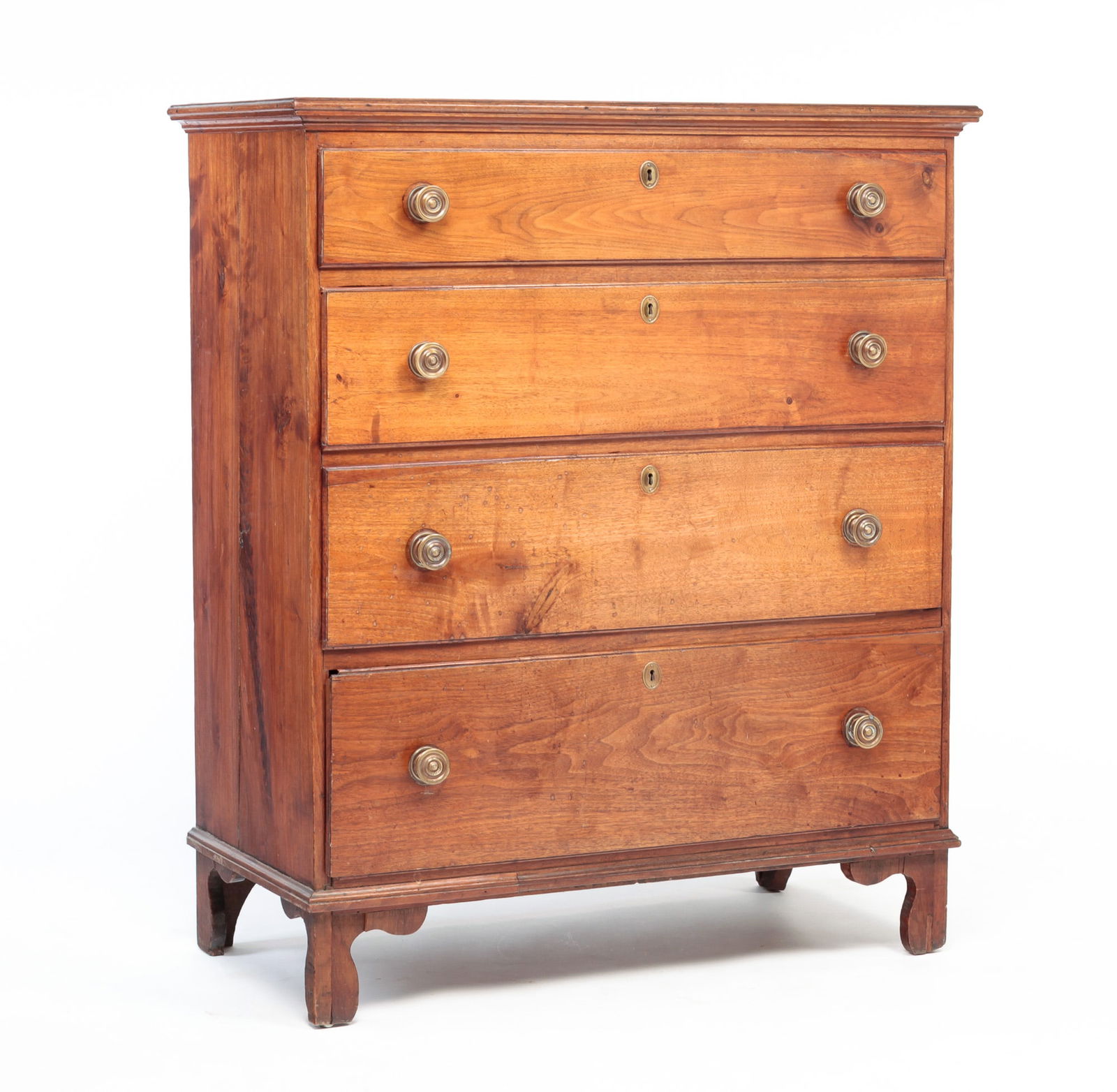 COUNTRY CHIPPENDALE CHEST. (1 of 6)