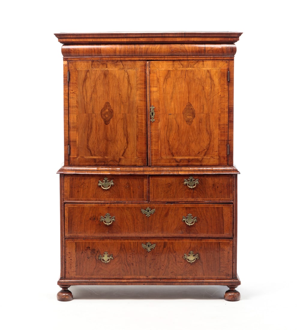 JACOBEAN CABINET ON CHEST. (1 of 11)