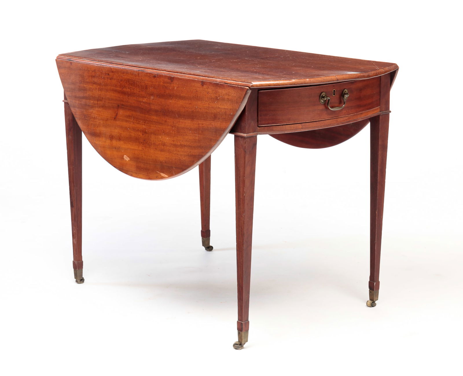 HEPPLEWHITE DROP LEAF TABLE. (1 of 7)
