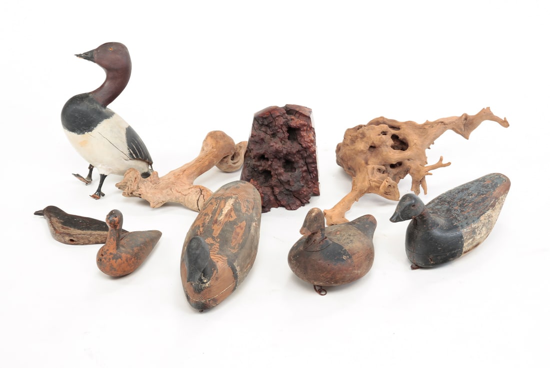 GROUP OF DUCK DECOYS. (1 of 6)