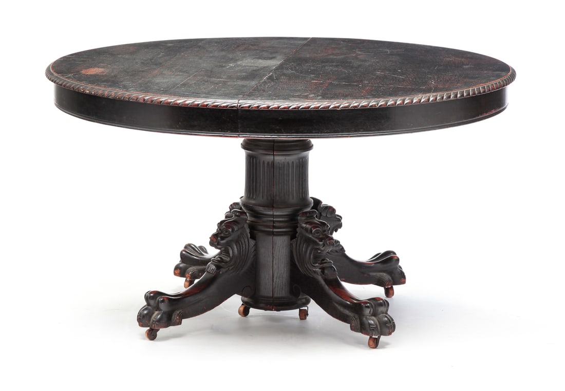 ROUND PEDESTAL DINING TABLE. (1 of 7)