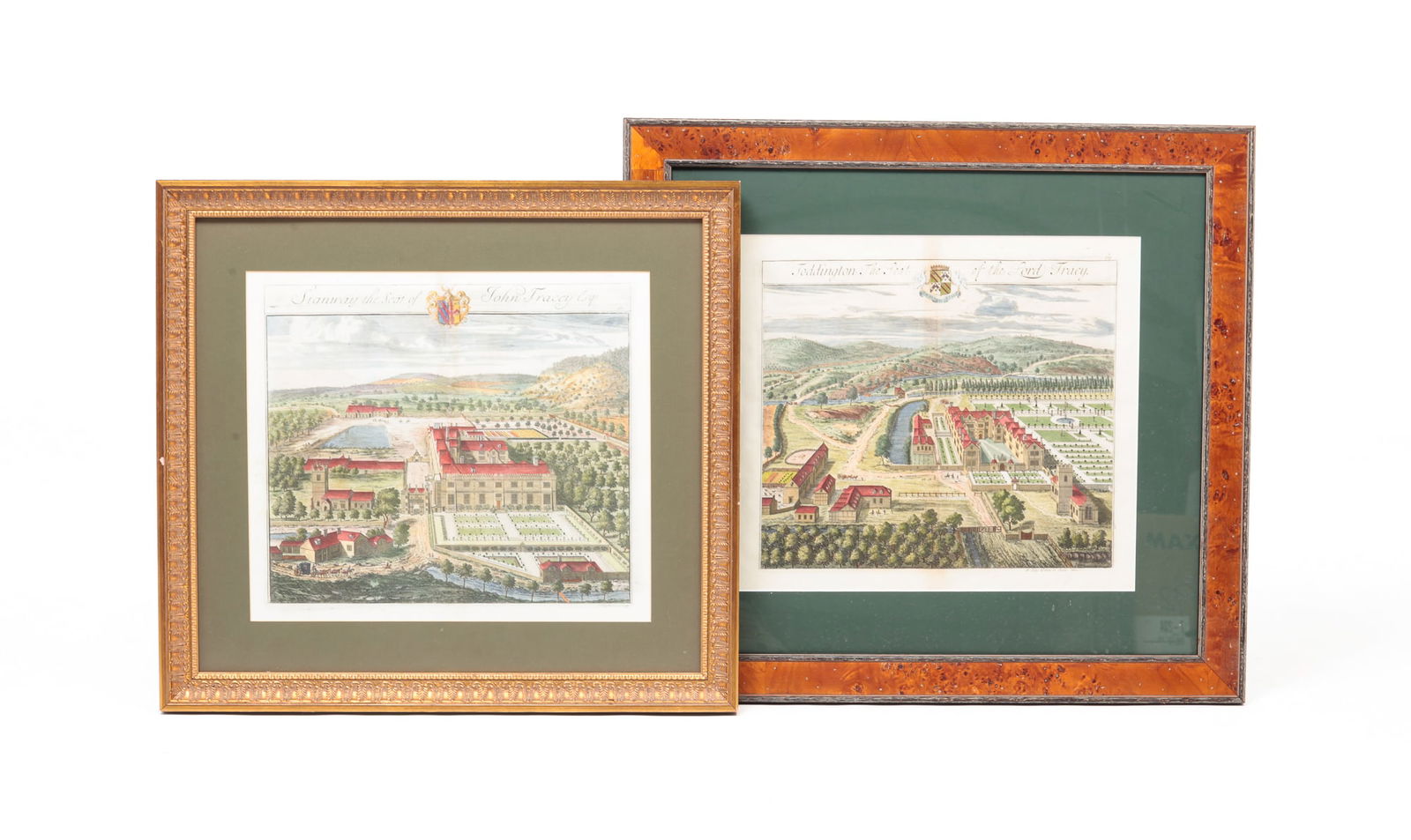 TWO HAND COLORED LITHOGRAPHS. (1 of 7)