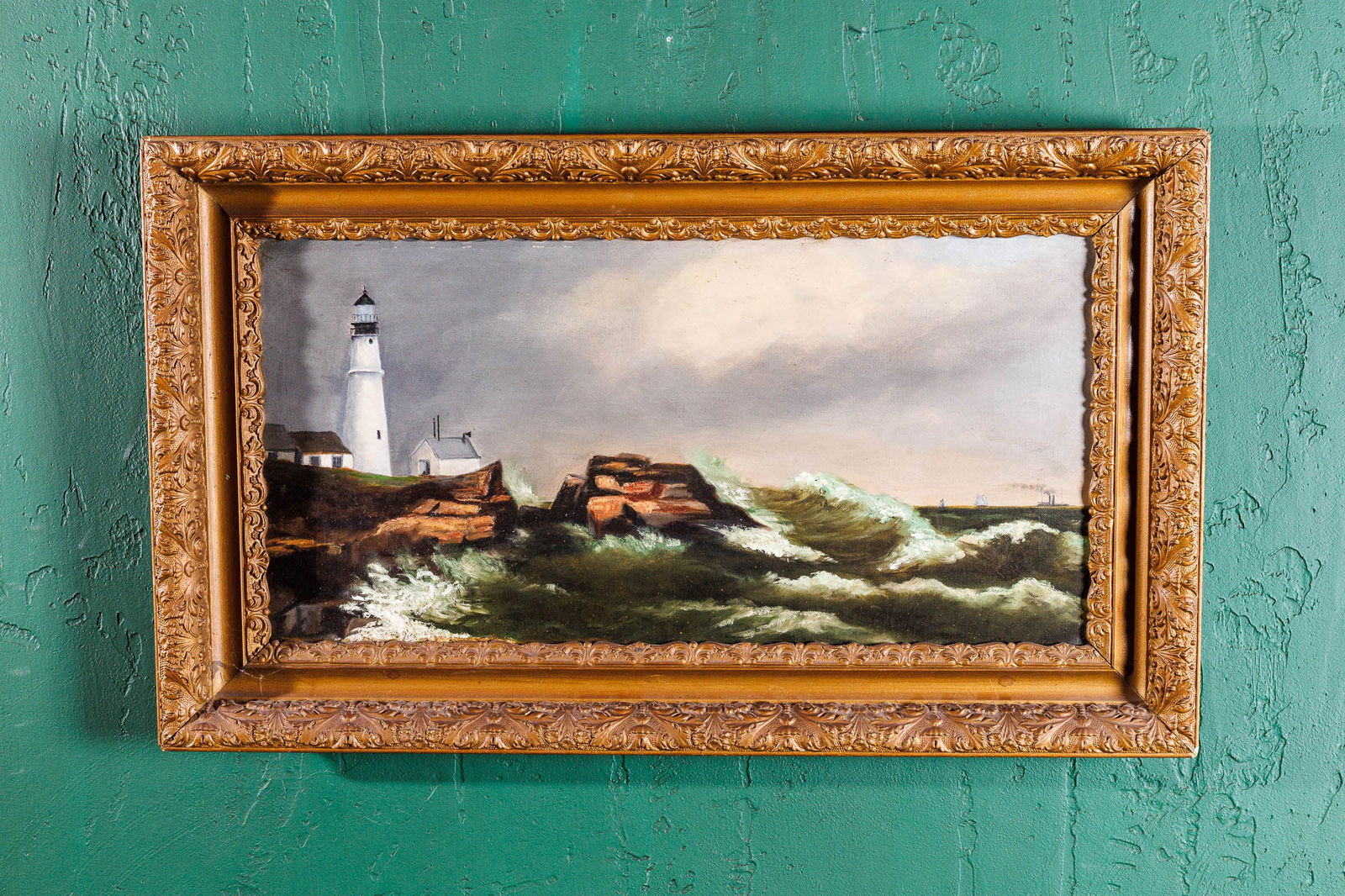 STORMY COASTAL SCENE. (1 of 8)