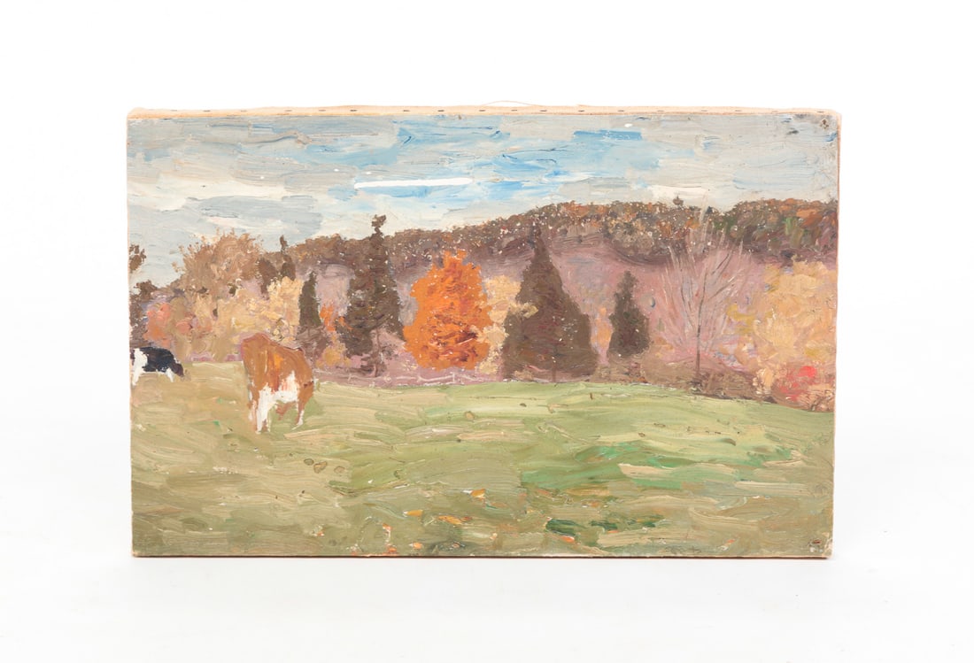 LANDSCAPE BY ROBERT BOLLING BRANDEGEE (1849-1922). (1 of 3)