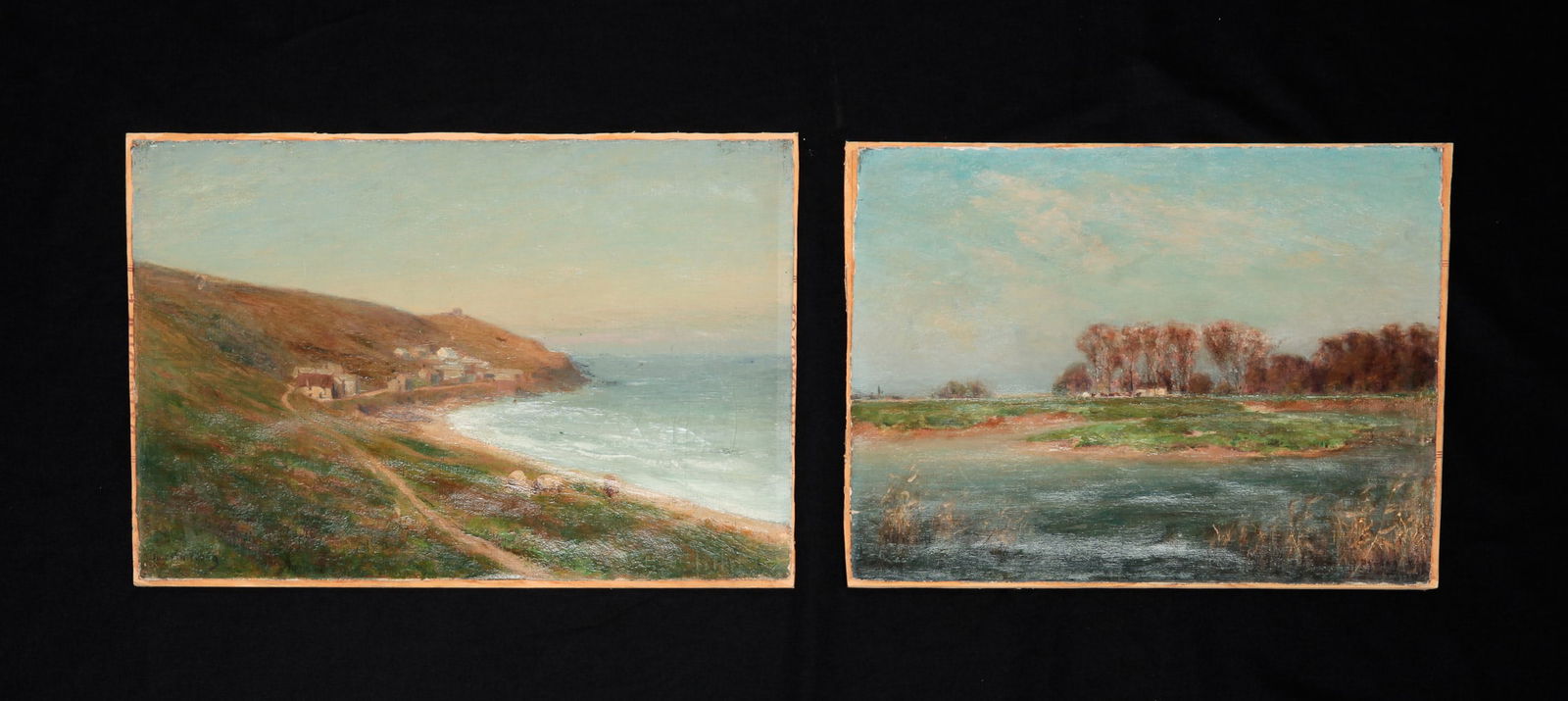 TWO LANDSCAPES BY HARALD P. YOUNG. (1 of 6)