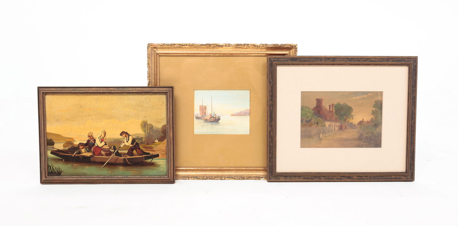 THREE PAINTINGS. (1 of 6)