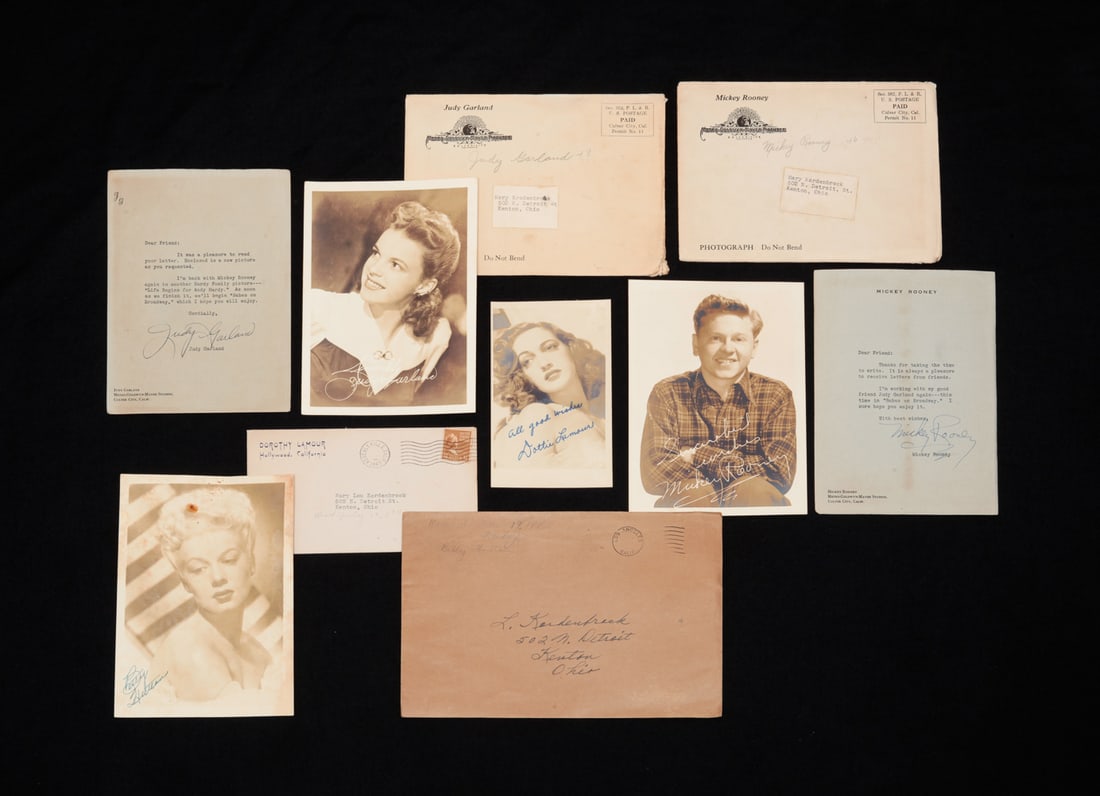 FOUR HOLLYWOOD MOVIE STAR AUTOGRAPHS. (1 of 6)