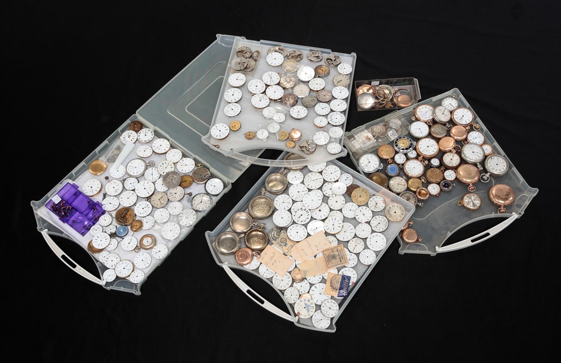 VINTAGE POCKET WATCHES, PARTS AND MOVEMENTS. (1 of 5)