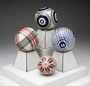 FOUR CARPET BALLS. (1 of 6)