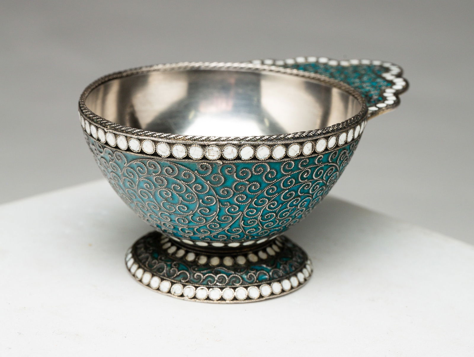 SILVER AND ENAMELED CHARIKA. (1 of 5)