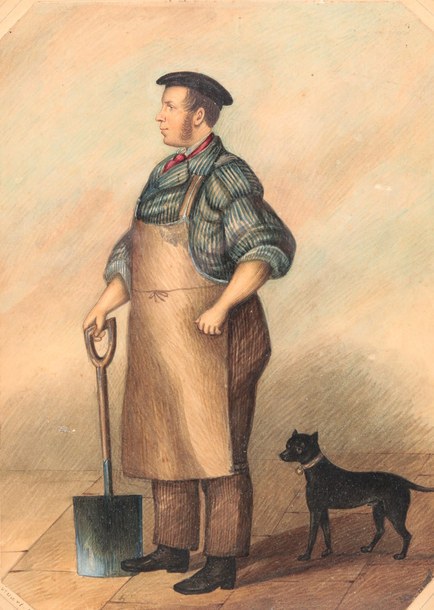 OCCUPATIONAL WATERCOLOR PORTRAIT. (1 of 4)