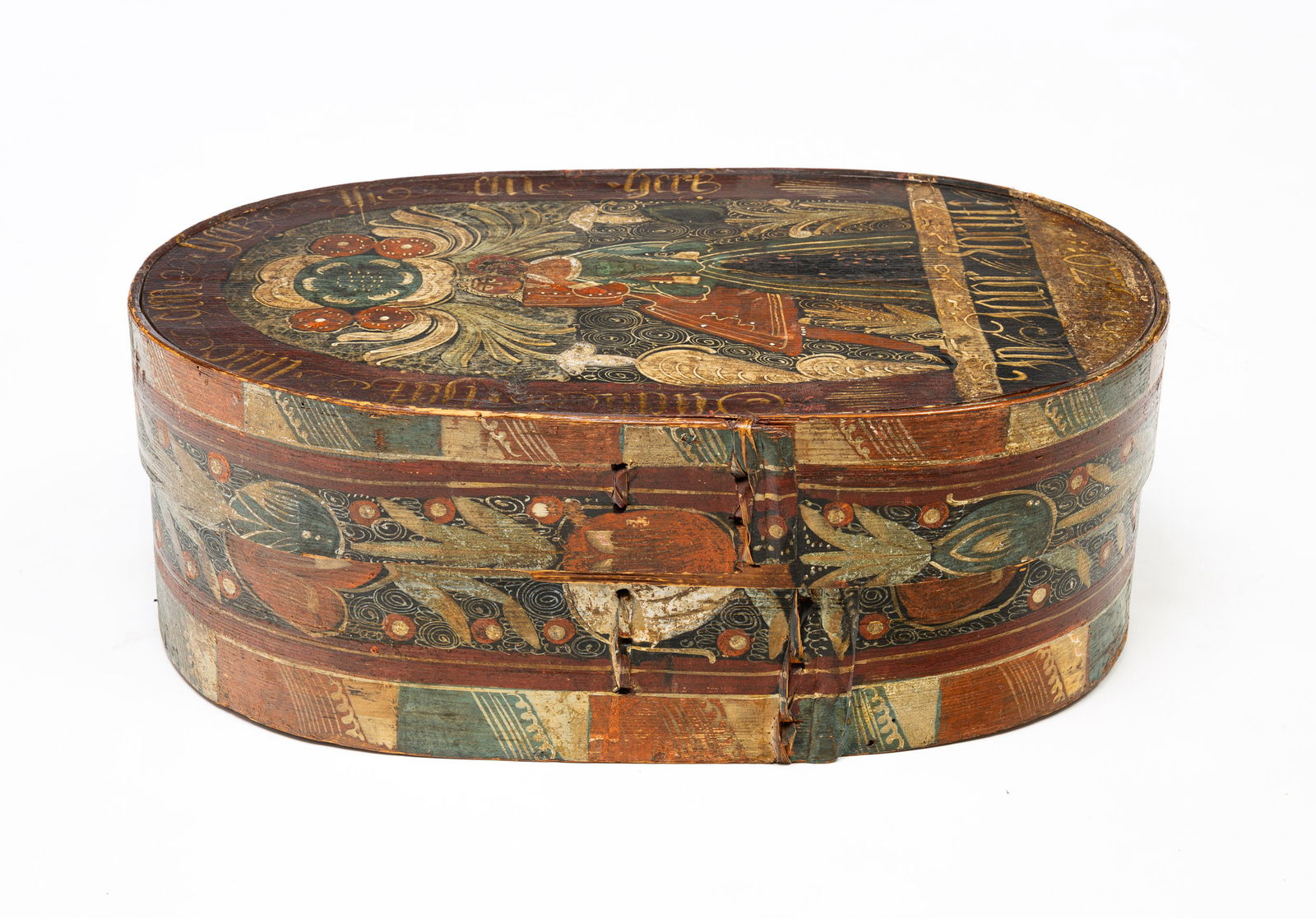 DECORATED BRIDE'S BOX. (1 of 7)