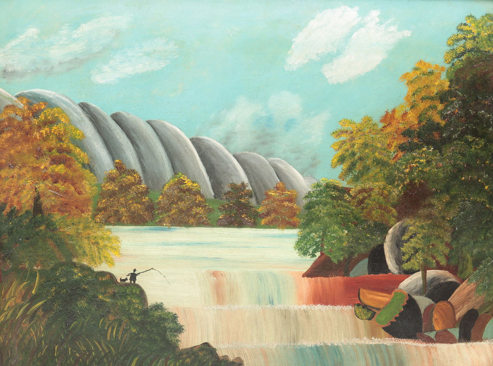 HUDSON RIVER PAINTING. (1 of 4)