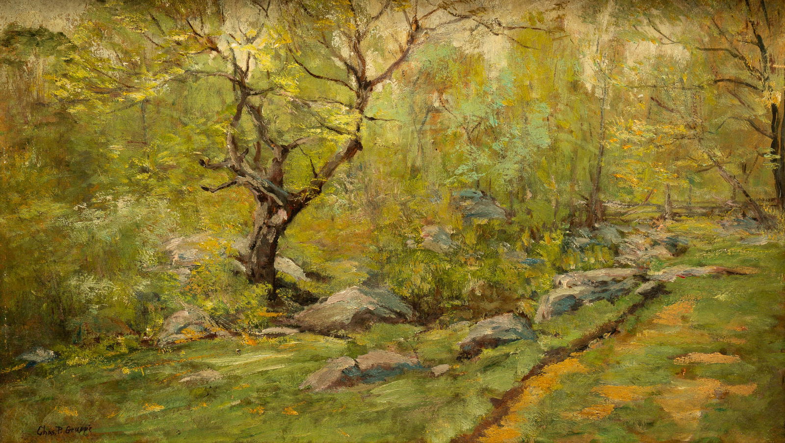 IN THE MANNER OF CHARLES P. GRUPPE "LANDSCAPE". (1 of 5)